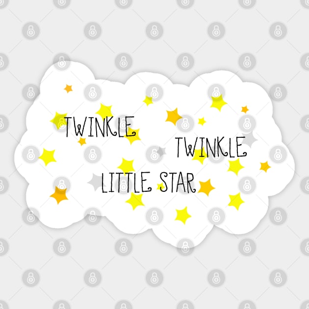 Twinkle Twinkle Little Star Sticker by Ineffablexx